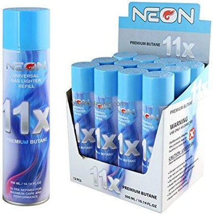 Neon Butane - 5x, 7x, and 11x Refined - Premium Fuel for Your Lighters - 300ml