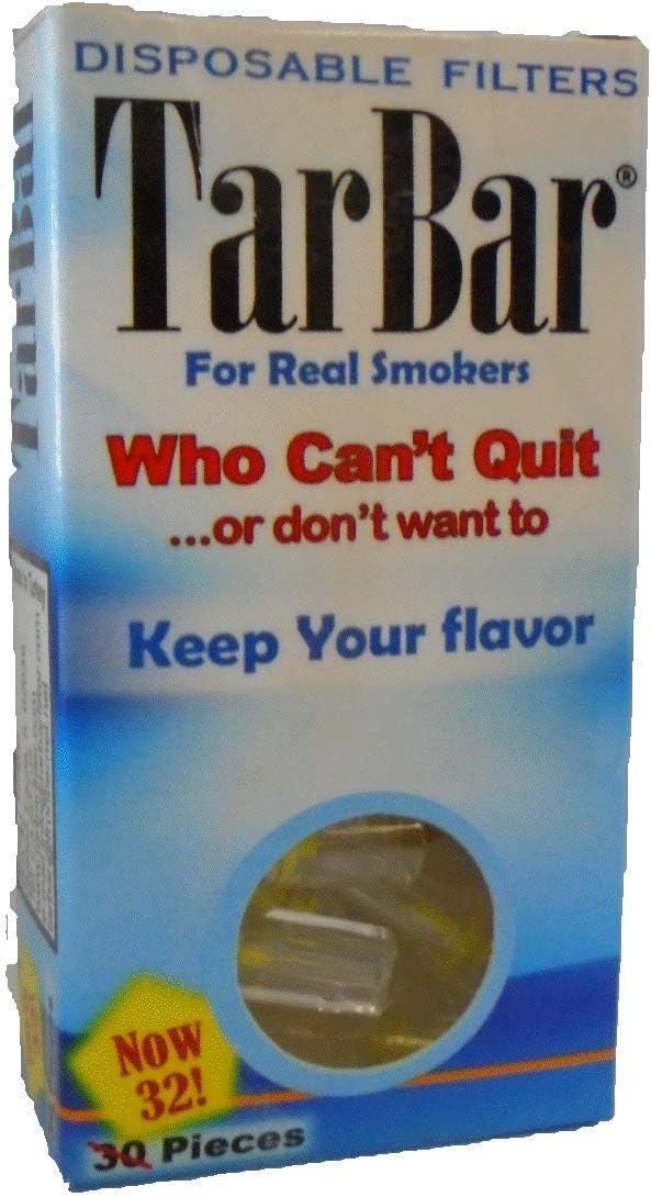 Tarbars - Cigarette Filters for a Healthier Smoke, 32 Pieces per Pack