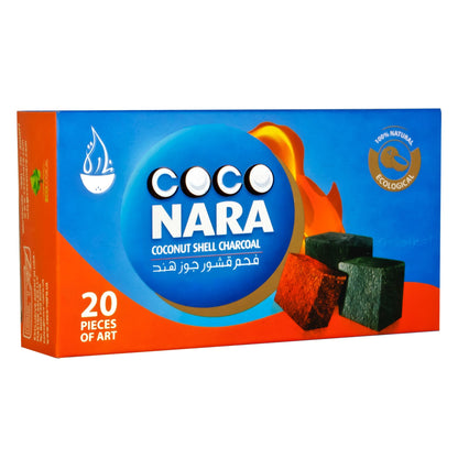 Coco Nara Coals - 20 Pack, 100% Natural Coconut Shell Charcoals