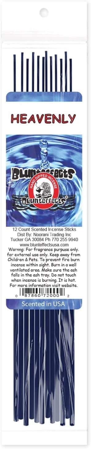 BluntEffects Premium Incense Sticks - Relax and Revitalize - 12 Pack